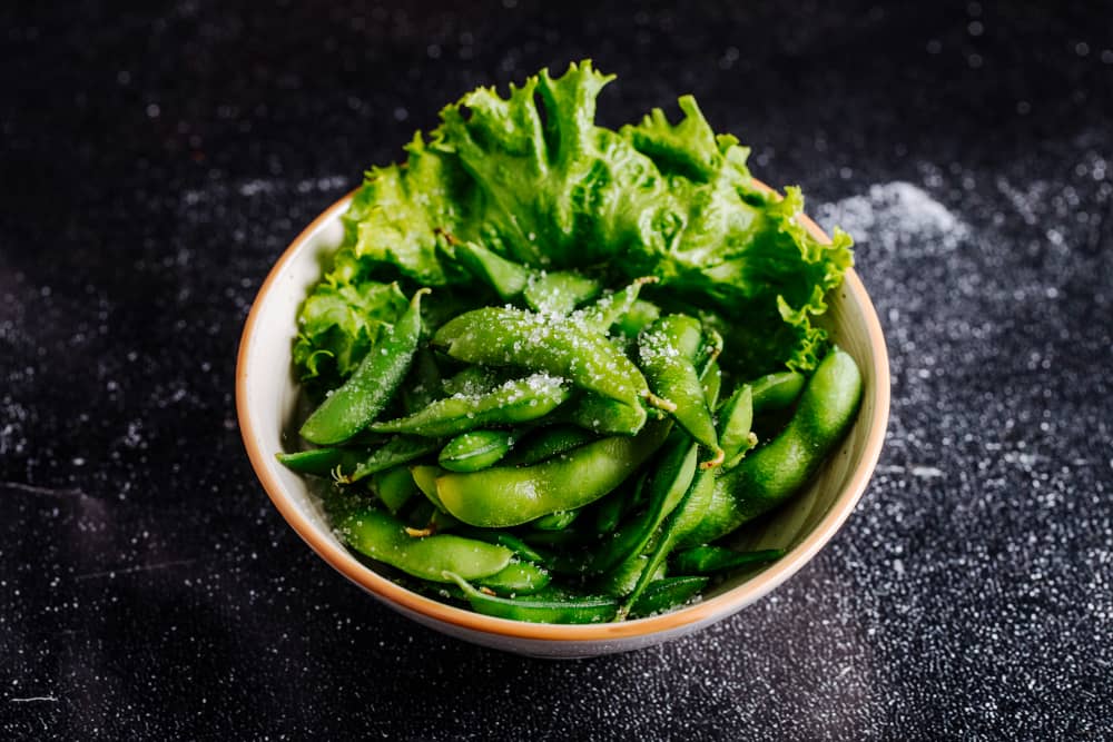 Edamame vegan healthy snack